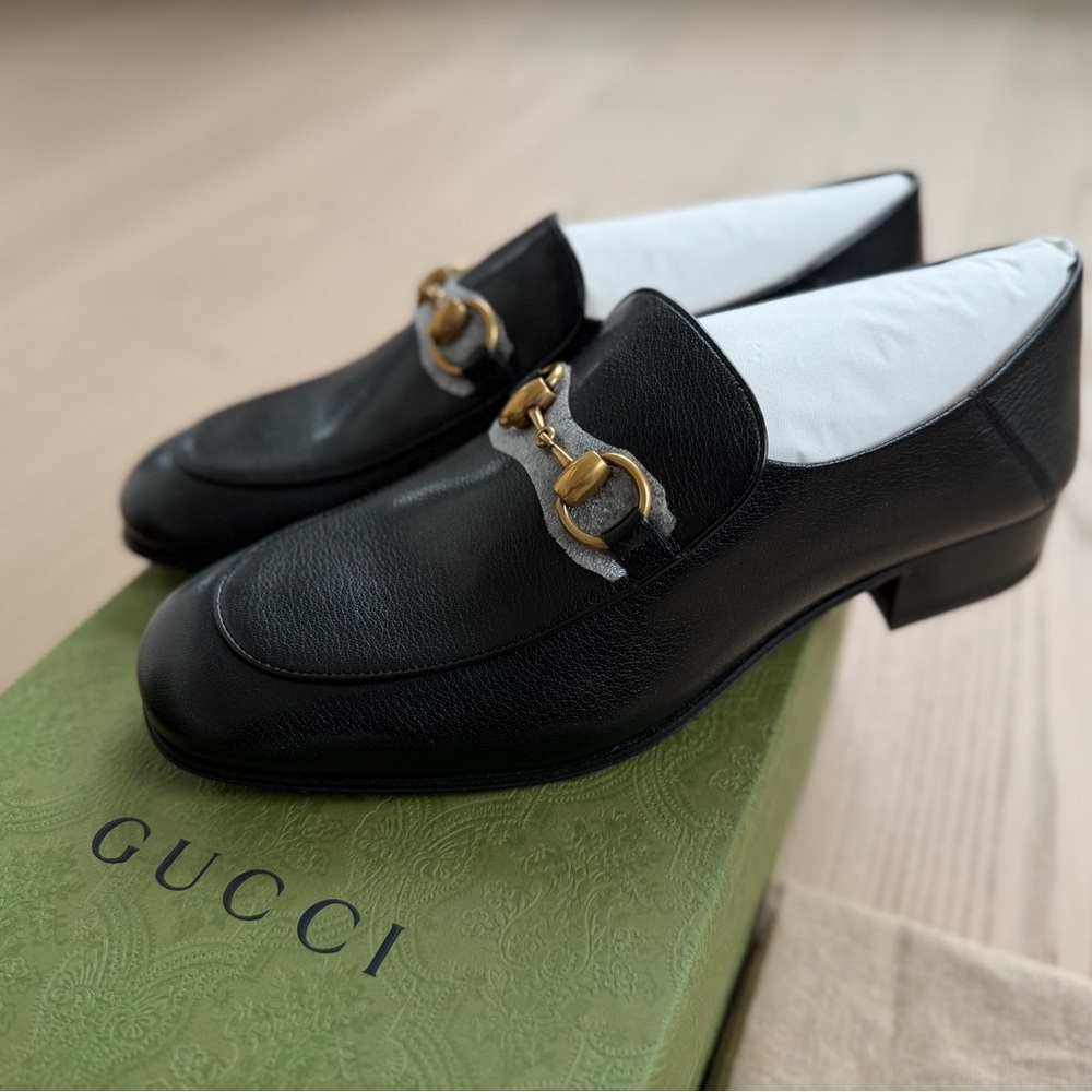 NWT Authentic Gucci Horsebit Leather Loafers – Convertible Heel